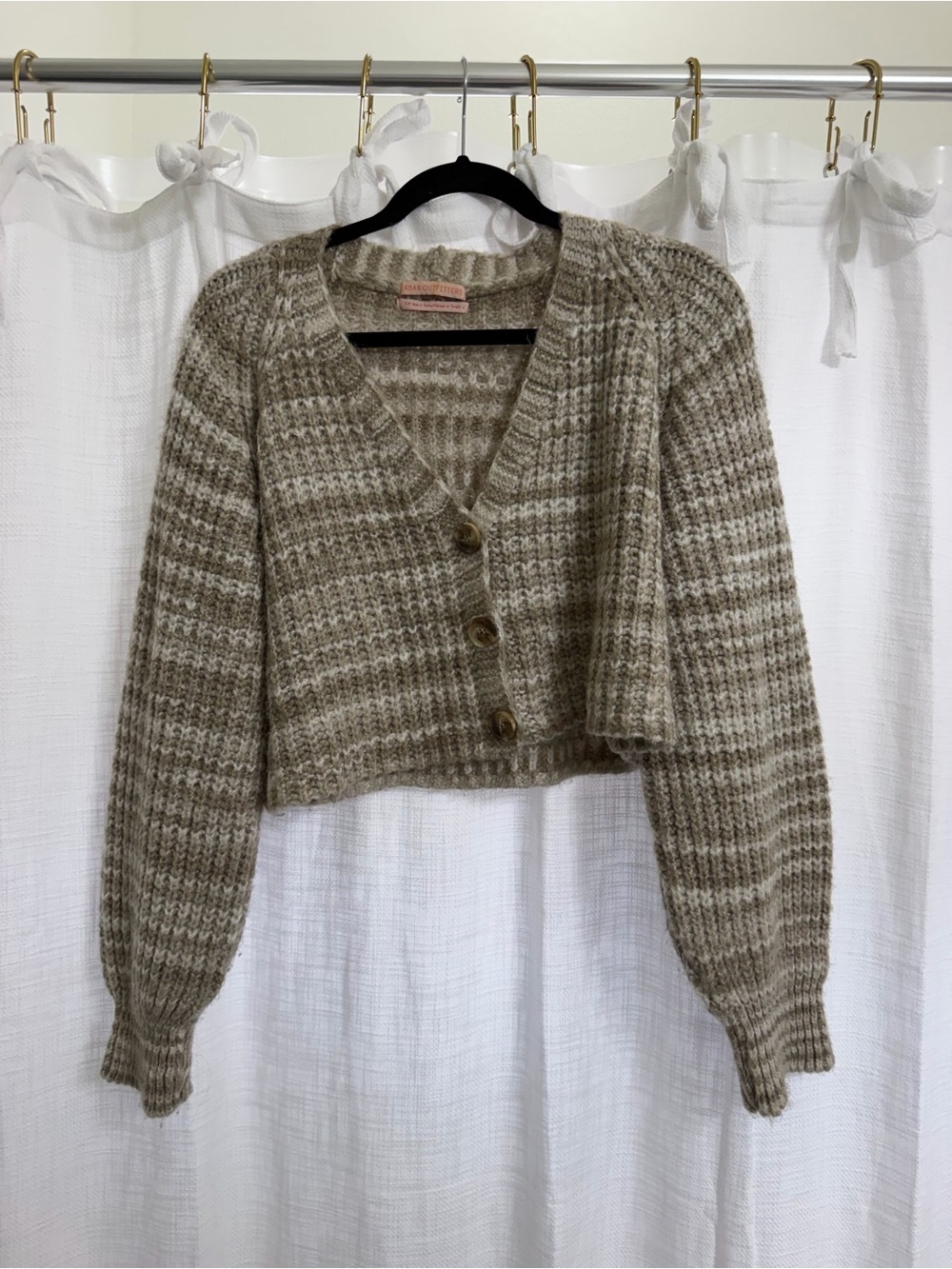 Urban Outfitters Cropped V-Neck Cardigan Sweater